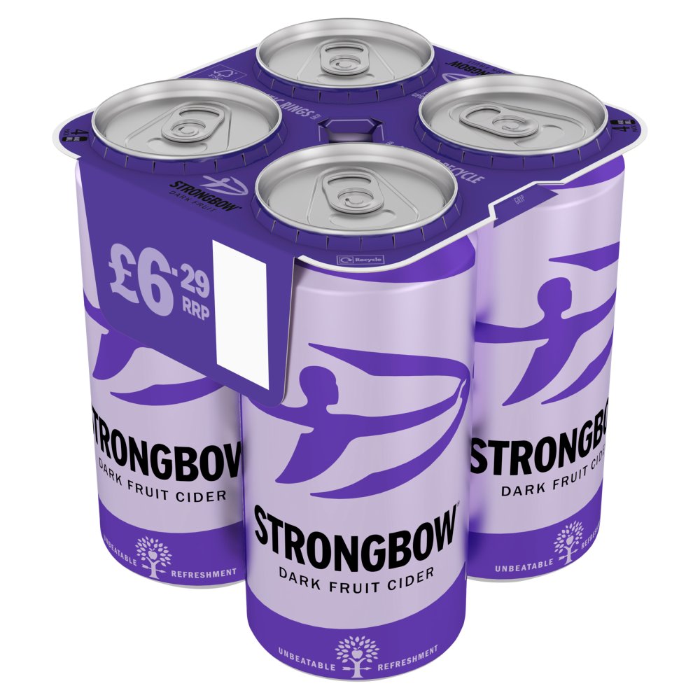 Strongbow Dark Fruit Cider 4 x 440ml [PM £6.29 ], Case of 6