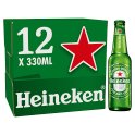 Heineken Original Premium Lager Beer 5% ABV Bottle 12x330ml