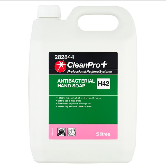 CleanPro+ Antibacterial Hand Soap H42 5 Litres - Case of 1 (OFFER) CleanPro+