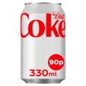 Diet Coke 24 x 330ml PM 90p (Case of 24)