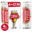 Stella Artois Belgium Premium Lager Beer 4 x 568ml (Case of 6) [PM £7.59 ] Stella Artois