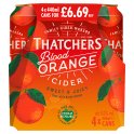 Thatchers Blood Orange Cider 4 x 440ml (Case of 6) [PM £6.69] Thatchers