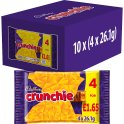 Cadbury Crunchie Chocolate Bar 4 Pack Multipack £1.65 PMP 104.4g [PM £1.65] (Case of 10)