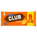 McVitie's Club Orange 6 x 22g (132g) [PM £1.49](Case of 12)