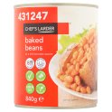 Chef's Larder Baked Beans in a Rich Tomato Sauce 840g (Case of 6) Chef's Larder