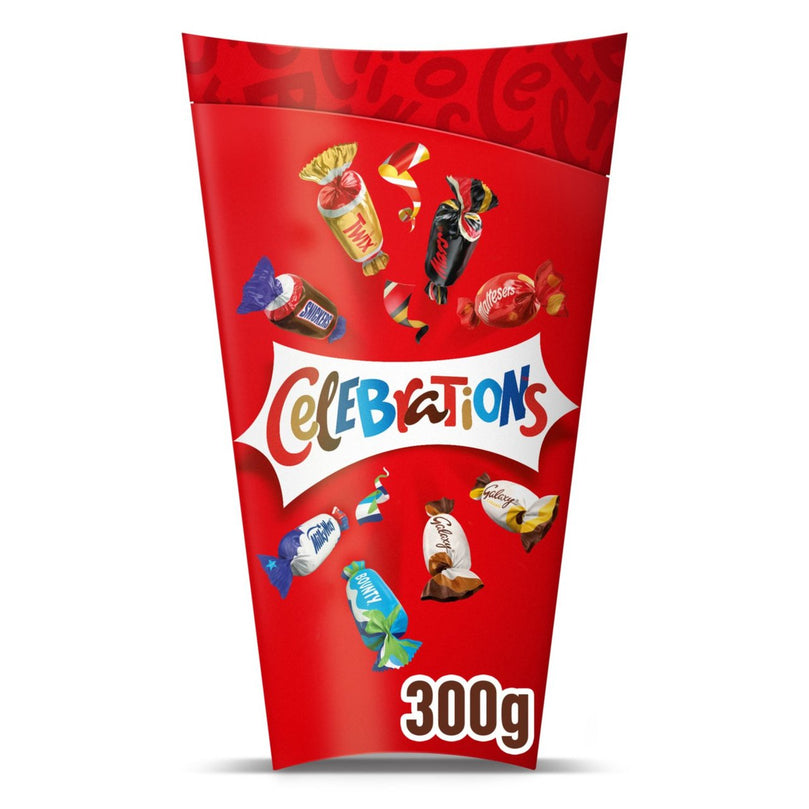 Celebrations Milk Chocolate Selection Box of Mini Chocolate & Biscuit Bars 300g, Case of 9 (Copy) Celebrations