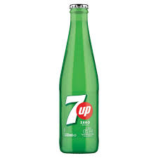 7UP Free Lemon & Lime Glass Bottle 12 x 330ml, Case of 12 7UP