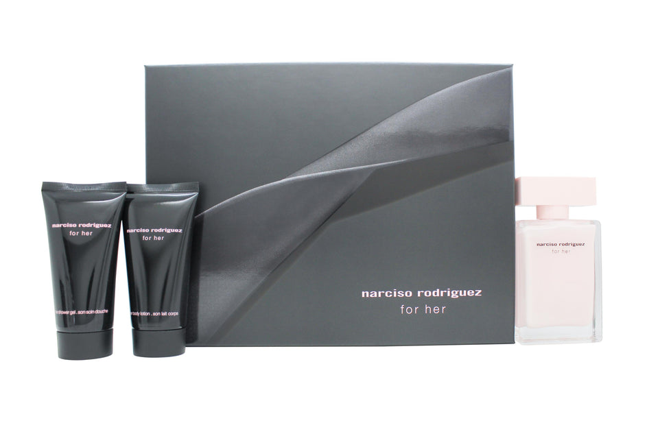 Narciso Rodriguez Narciso Rodriguez For Her Gift Set 50ml EDT + 50ml Body Lotion + 50ml Duschgel Narciso Rodriguez