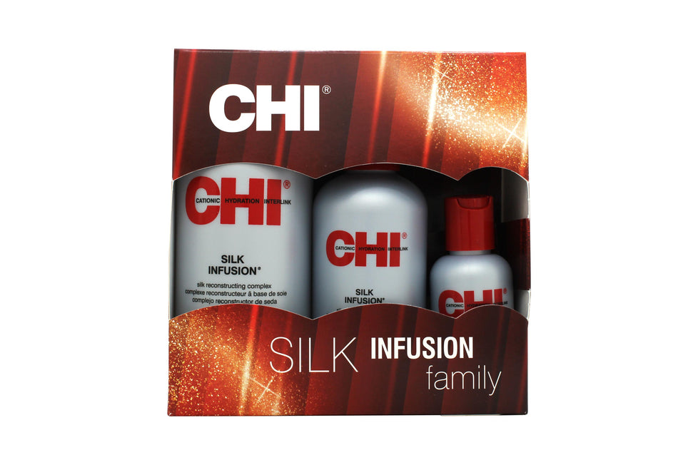 CHI Silk Infusion Presentset 355ml Leave-In Treatment + 177ml Leave-In Treatment + 59ml Leave-In Treatment CHI