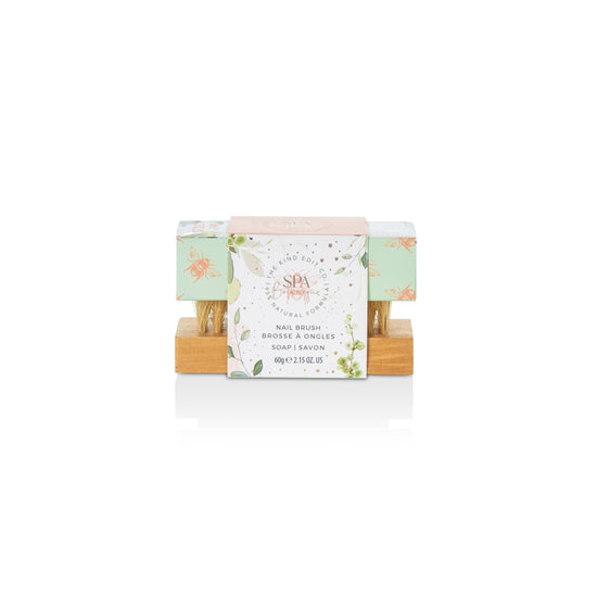 The Kind Edit Co. Spa Botanique Soap & Nail Brush Gift Set 60g Soap Bar + Nail Brush The Kind Edit Co.