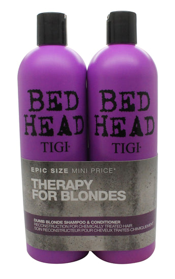 Tigi Duo Pack Bed Head Dumb Blonde 750ml Shampoo + 750ml Conditioner Tigi