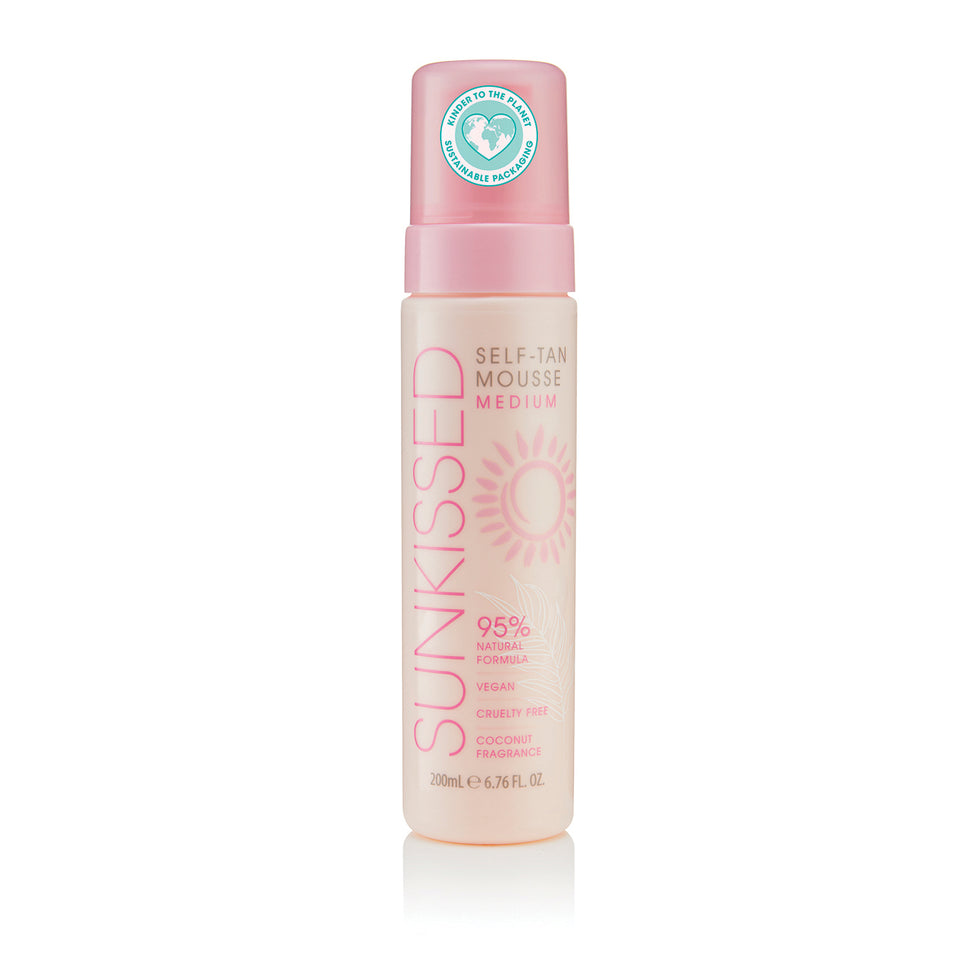 Sunkissed 95 Percent Natural Self Tan Mousse 200ml - Medium Sunkissed