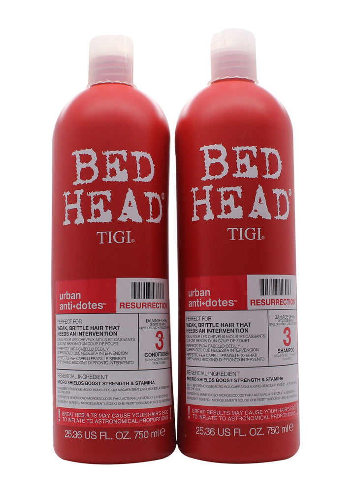 Tigi Duo Pack Bed Head Urban Antidotes Resurrection 750ml Shampoo + 750ml Conditioner Tigi