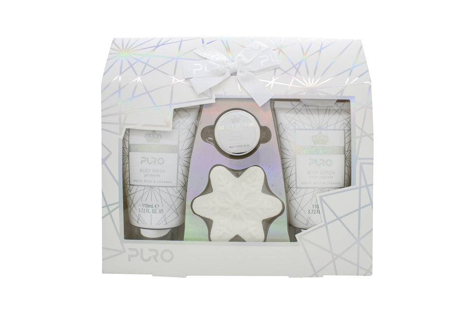 Style & Grace Puro Gift Of The Glow Presentset 4 Delar (1 x 10ml Lip Balm1 x 50g Bath Fizzer1 x 110ml Body Lotion1 x 110ml Body Wash) Style & Grace