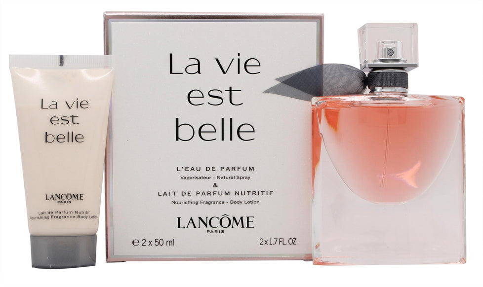 Lancome La Vie Est Belle L'Eau de Parfum Presentset 50ml Spray + 50ml Body Lotion Lancôme