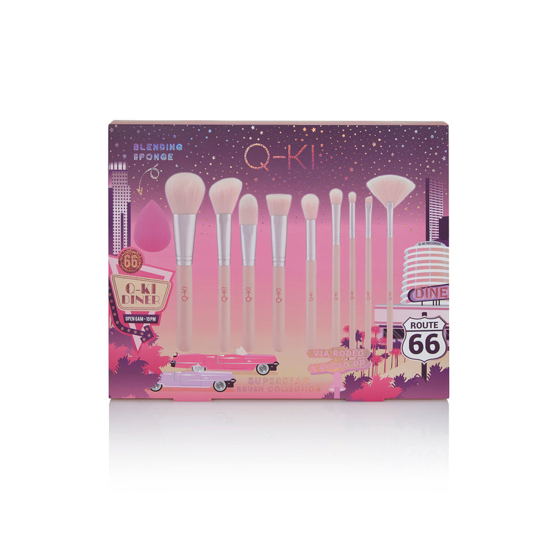 Q-KI Superstar Brush Collection 10 Pieces - Eco Packaging Q-KI