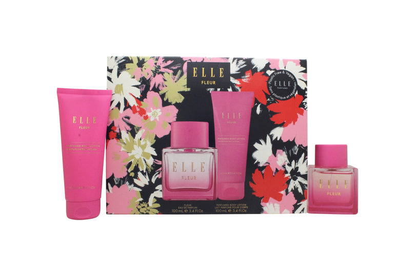 Elle Fleur Gift Set 100ml EDP + 100ml Body Lotion Elle