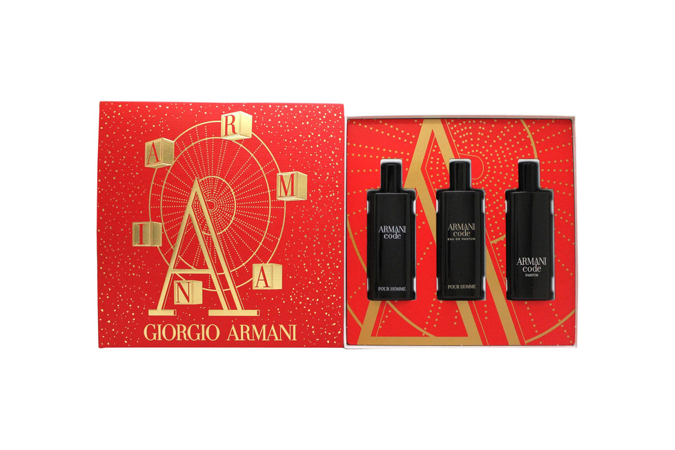 Giorgio Armani Code Gift Set 15ml Code EDT + 15ml Code EDP + 15ml Code Parfum Giorgio Armani