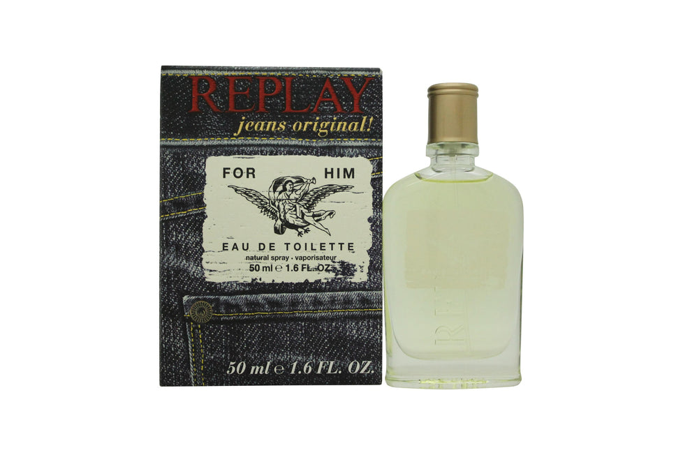 Replay Jeans Original för Honom Eau de Toilette 50ml Sprej Replay