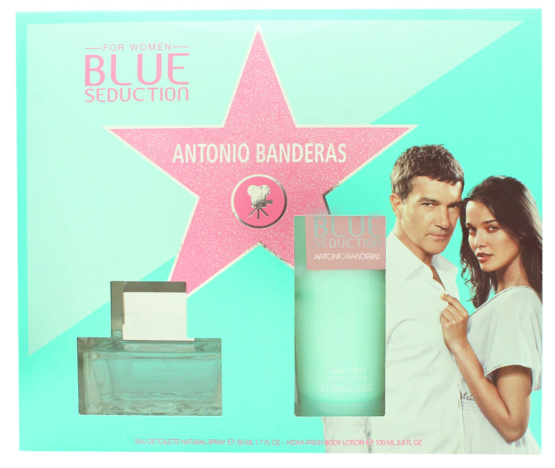 Antonio Banderas Blue Seduction for Women Presentset 50ml EDT + 100ml Body Lotion Antonio Banderas