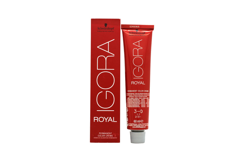 Schwarzkopf Igora Royal Permanent Color Creme Hårfärg 60ml - 3-0 Schwarzkopf