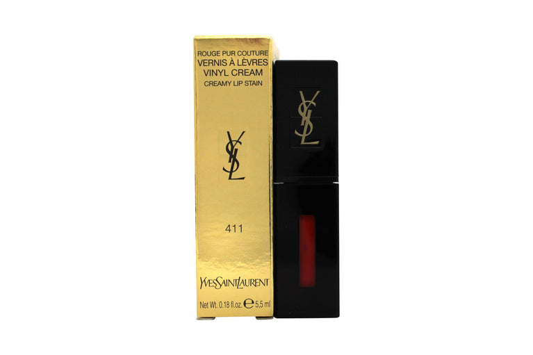 Yves Saint Laurent Vernis à Lèvres Vinyl Cream Liquid Läppstift 5.3ml - 411 Rhythm Red Yves Saint Laurent