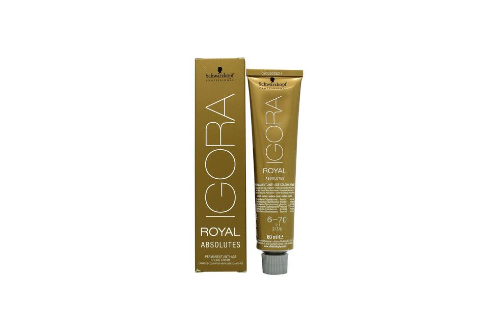 Schwarzkopf Igora Royal Absolutes Anti-Age Permanent Hårfärg 60ml - 6-70 Schwarzkopf