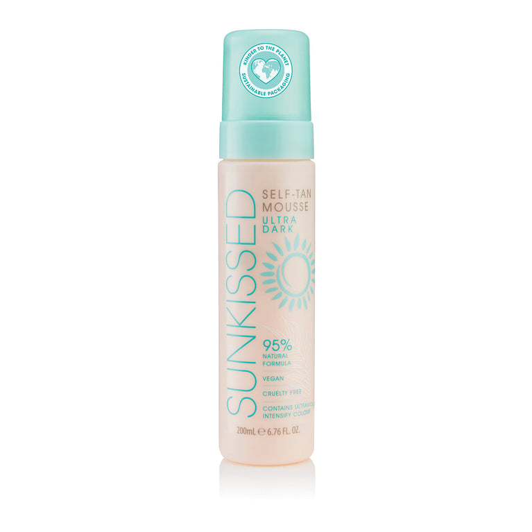 Sunkissed 95 Percent Natural Self Tan Mousse 200ml - Ultra Dark Sunkissed