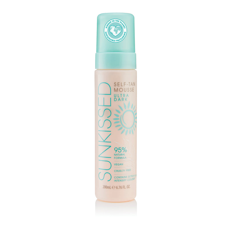 Sunkissed 95 Percent Natural Self Tan Mousse 200ml - Ultra Dark Sunkissed