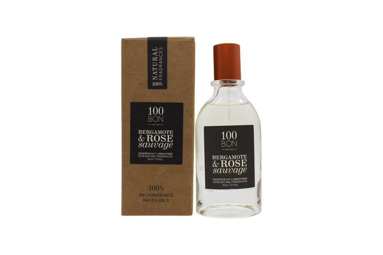 100BON Bergamote & Rose Sauvage Refillable Eau de Parfum Concentrate 50ml Spray 100BON