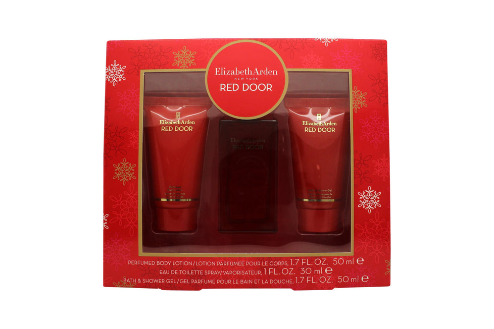 Elizabeth Arden Red Door Gift Set 30ml EDT + 50ml Perfumed Body Lotion + 50ml Bath & Shower Gel Elizabeth Arden