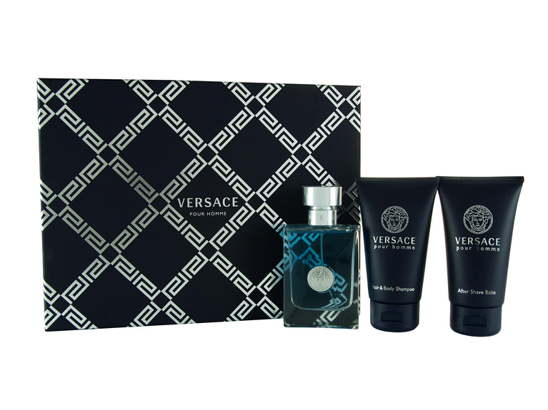 Versace pour Homme Giftset 50ml EDT + 50ml Duschgel + 50ml Aftershave Balm Versace