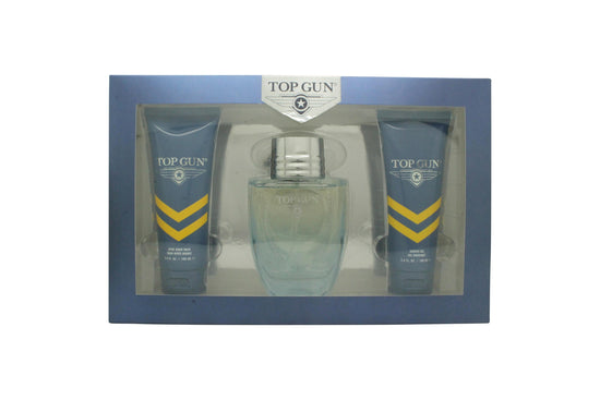 Top Gun Rivet Gift Set 100ml EDT + 100ml Shower Gel + 100ml Aftershave Balm Top Gun