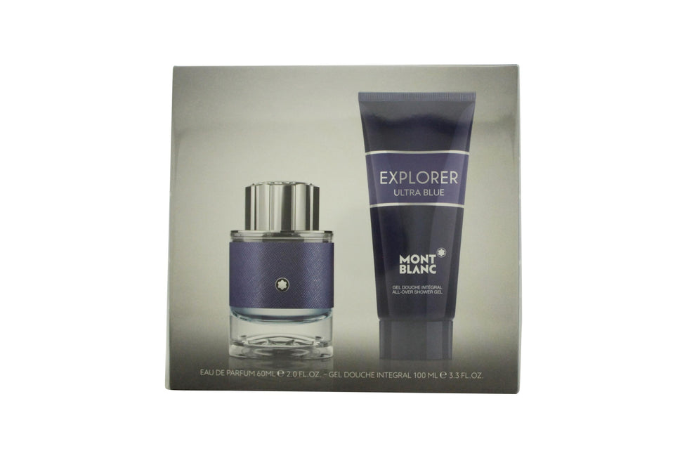 Mont Blanc Explorer Ultra Blue Gift Set 60ml EDP + 100ml Shower Gel Mont Blanc