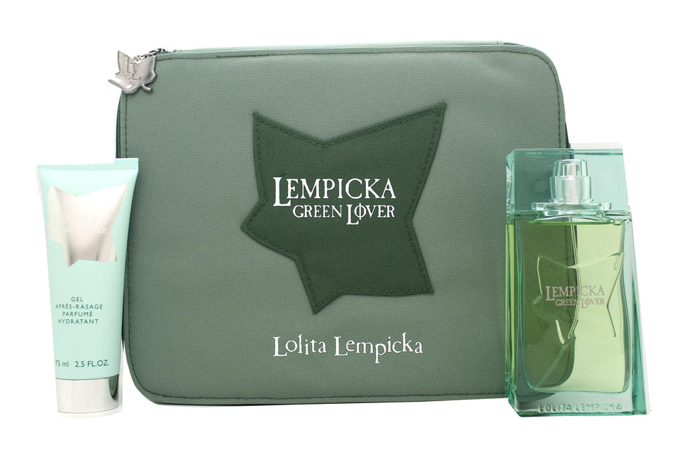 Lolita Lempicka Green Lover Presentset 100ml EDT + 75ml Aftershave Balm + Väska Lolita Lempicka