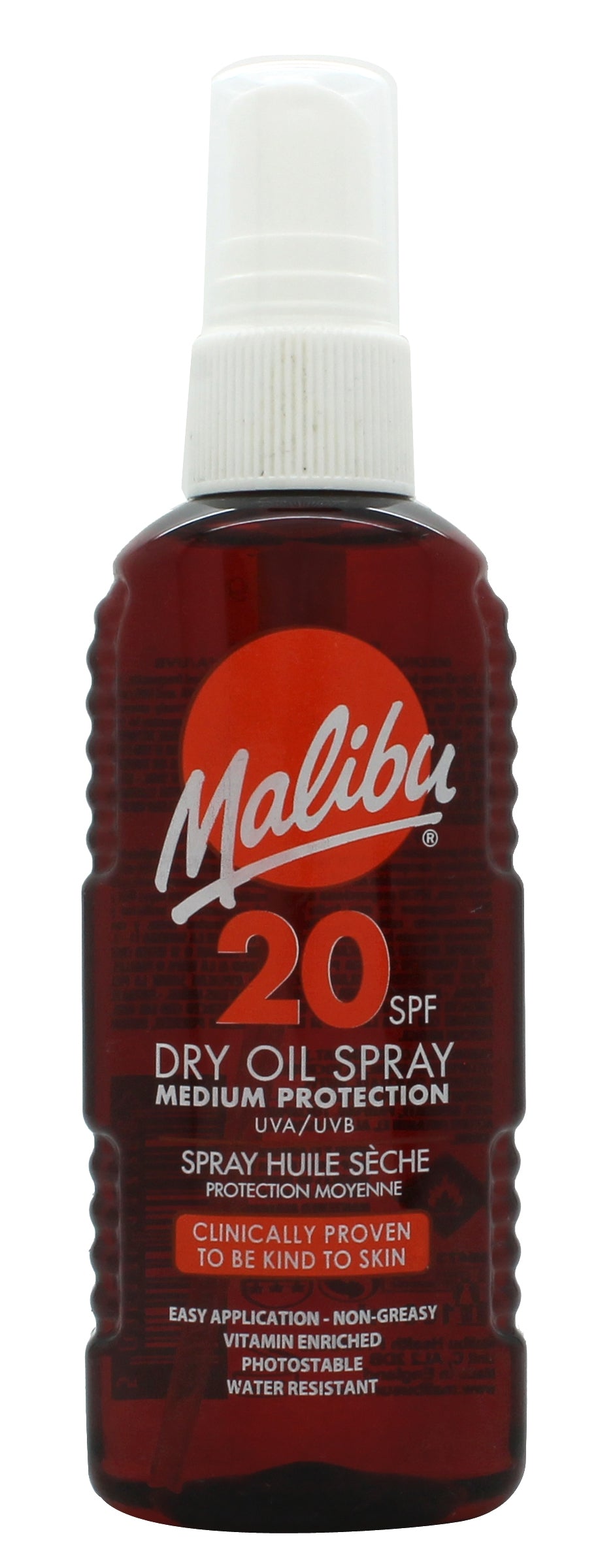 Malibu Dry Oil Sprej SPF20 100ml Malibu