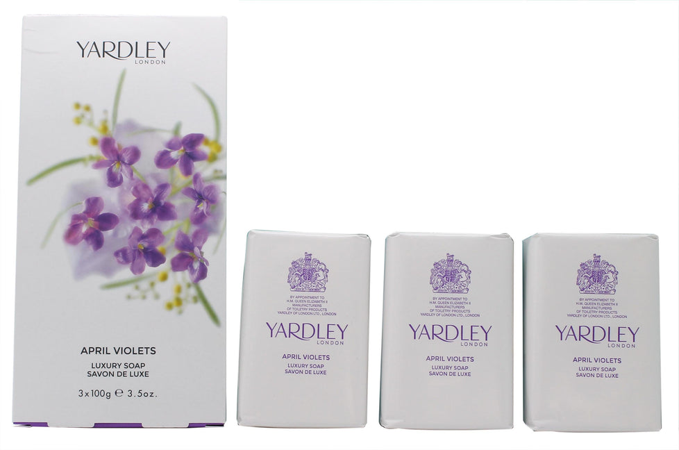 Yardley April Violets Tvål 3 x 100g Yardley