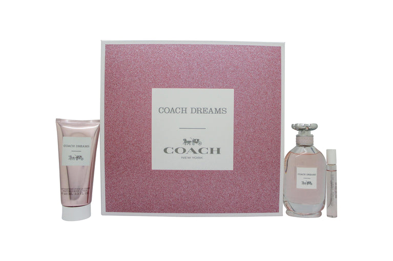 Coach Dreams Gift Set 90ml EDP + 7.5ml EDP + 100ml Body Lotion Coach