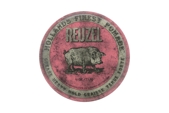 Reuzel Pink Heavy Hold Grease Pomade Hårvax 113g Reuzel