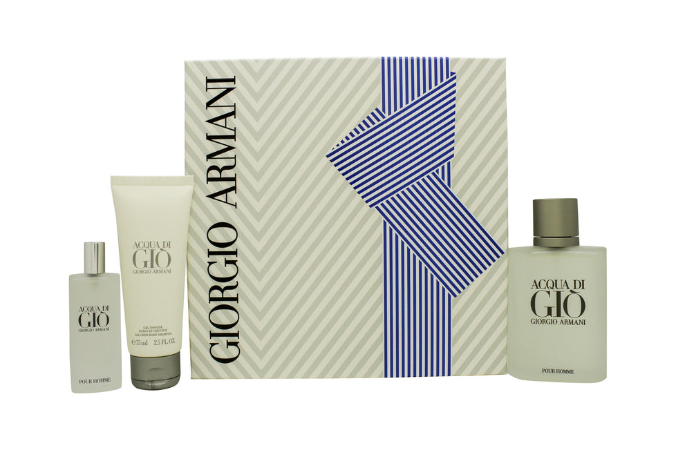 Giorgio Armani Acqua Di Gio Gift Set 100ml EDT + 75ml Shower Gel + 15ml EDT Giorgio Armani