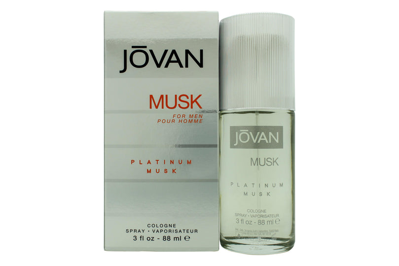 Jovan Musk For Men Eau De Cologne 88ml Spray - Platinum Musk Jovan