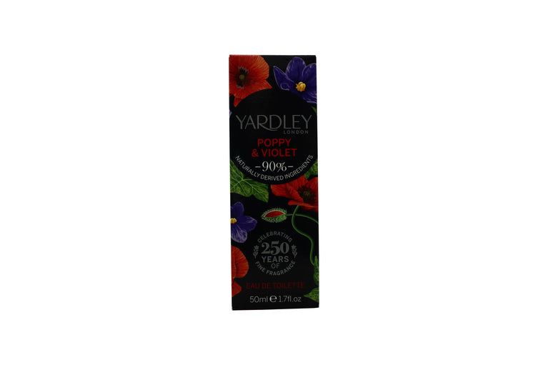 Yardley Poppy & Violet Eau de Toilette 50ml Spray Yardley