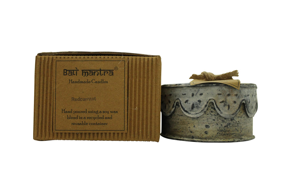 Bali Mantra Victorian Tin Candle 280g - Redcurrant Bali Mantra