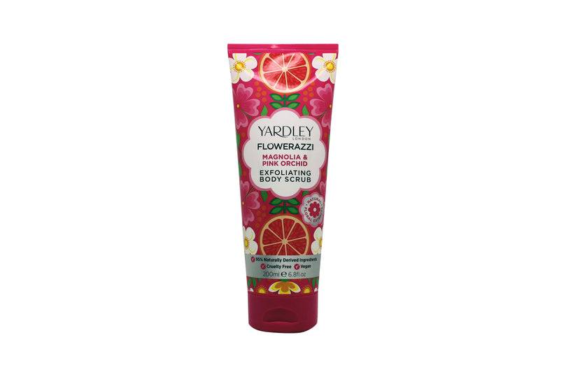 Yardley Flowerazzi Magnolia & Pink Orchid Body Scrub 200ml Yardley