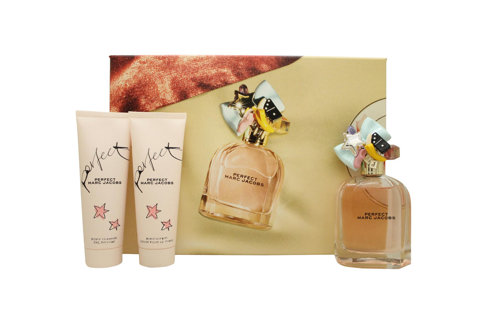 Marc Jacobs Perfect Presentset 100ml EDP + 75ml Body Lotion + 75ml Duschgel Marc Jacobs