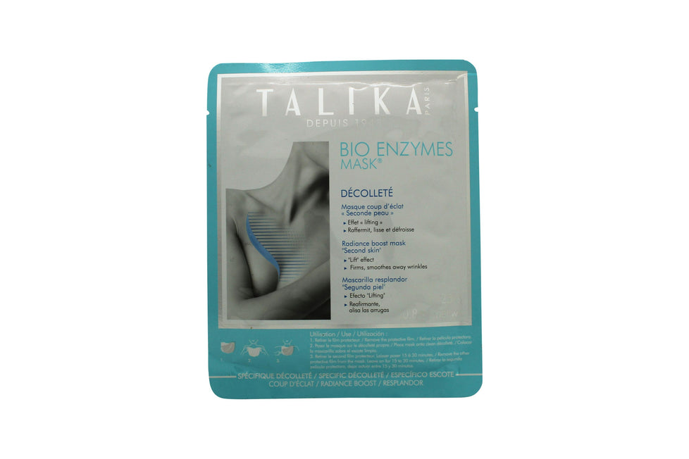 Talika Bio Enzymes Radiance Boost Decollete Sheet Mask 25g Talika