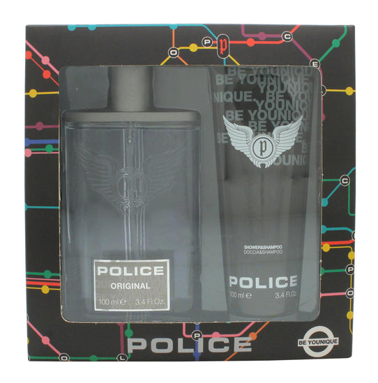 Police Original Giftset 100ml EDT + 100ml Duschgel Police