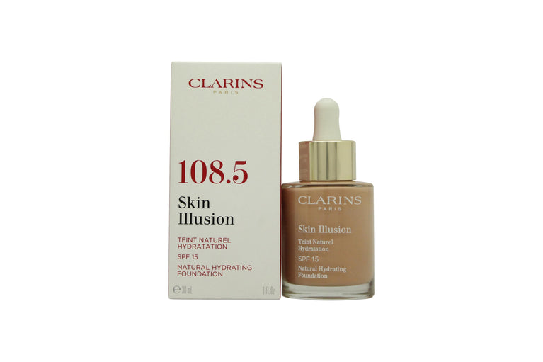 Clarins Skin Illusion Natural Hydrating Foundation SPF15 30ml - 108.5 Cashew Clarins