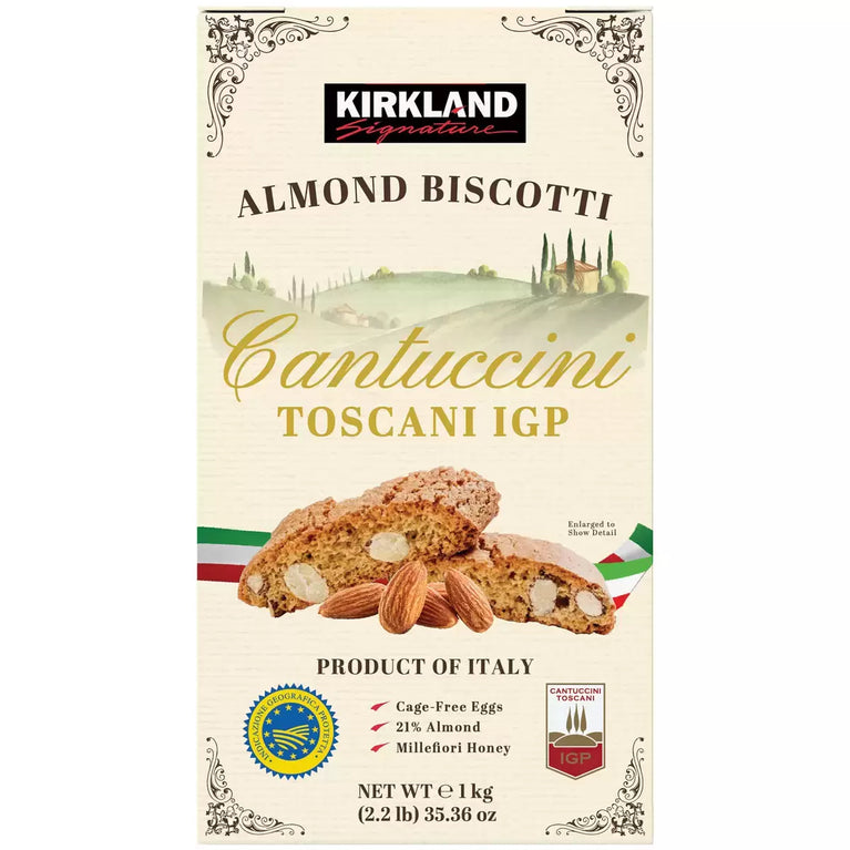 Kirkland Signature Cantuccini Toscani IGP Almond Biscotti, 1kg Kirkland Signature