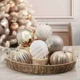 150mm (6 Inch) Shatter Resistant Indoor / Outdoor Christmas Ornaments Pack of 2 Christmas